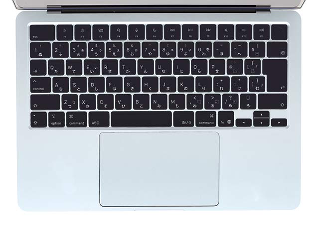 MacBook Air MC6T4J/A(M4チップ/13.6インチ)スカイブルー キーボード