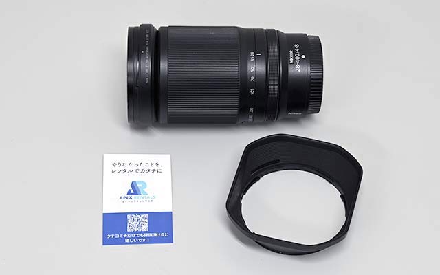 NIKKOR Z 28-400mm f/4-8 VR 28mm側のサイズ感
