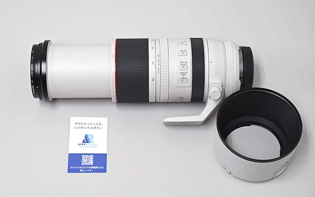RF100-500mm F4.5-7.1 L IS USM 500mm側のサイズ感