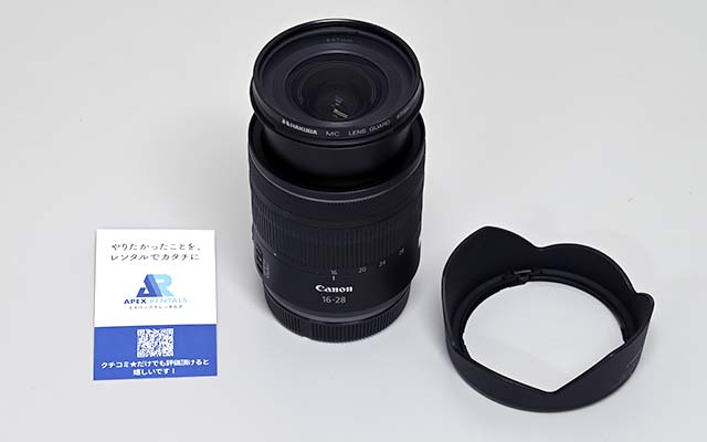 RF16-28mm F2.8 IS STM 16mm側のサイズ感