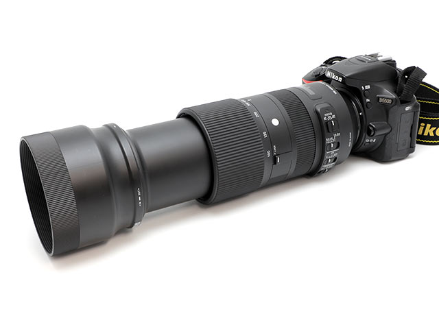 D5500 + 100-400mm F5-6.3 DG OS HSM Contemporary 400mmフード付